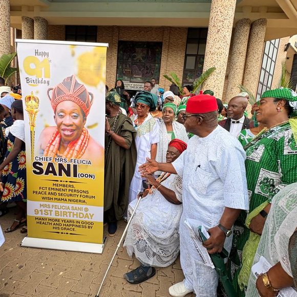 THE NATIONAL COUNCIL OF WOMEN’S SOCIETIES (NCWS), NIGERIA’S PARTICIPATION IN THE 91ST BIRTHDAY THANKSGIVING CELEBRATION OF MADAM FELICIA SANI (MAMA MARKET)