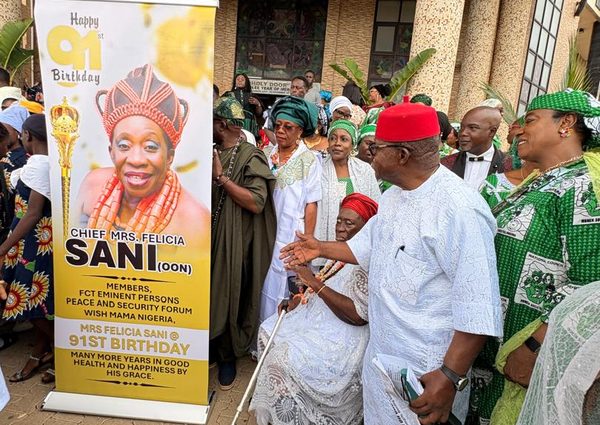 THE NATIONAL COUNCIL OF WOMEN’S SOCIETIES (NCWS), NIGERIA’S PARTICIPATION IN THE 91ST BIRTHDAY THANKSGIVING CELEBRATION OF MADAM FELICIA SANI (MAMA MARKET)